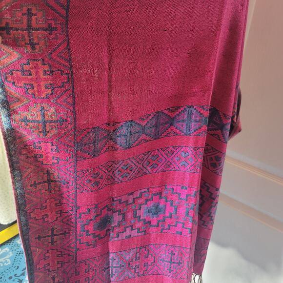 Chic hand-woven Poncho Bohemian Crop top Wrap Western Ethnic Clothing ONE SIZE - Picture 5 of 6